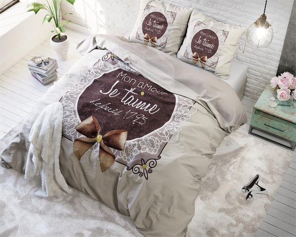 Posteljnina Je Taime - taupe siva