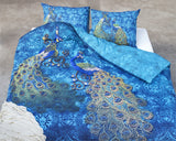 Posteljnina Peacock - modra 12|5