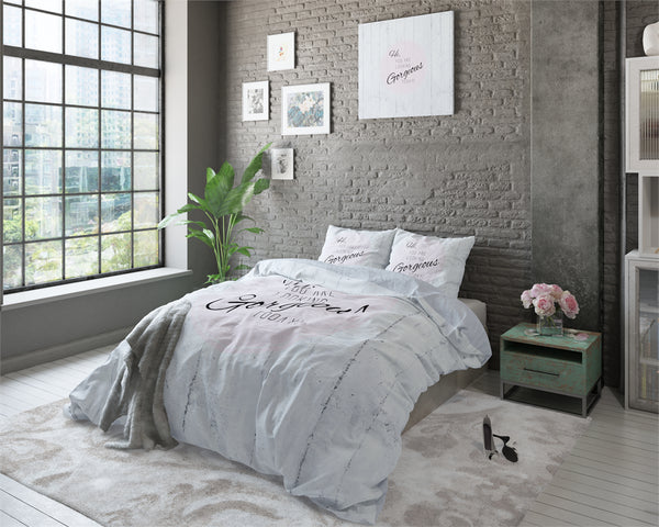 Posteljnina Gorgeous - siva taupe