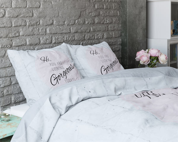 Posteljnina Gorgeous - siva taupe