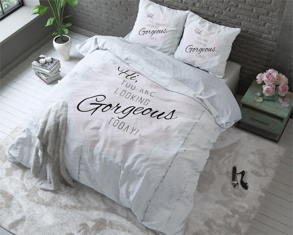 Posteljnina Gorgeous - siva taupe