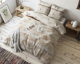 Posteljnina Cool Love - taupe (svetlo rjava)