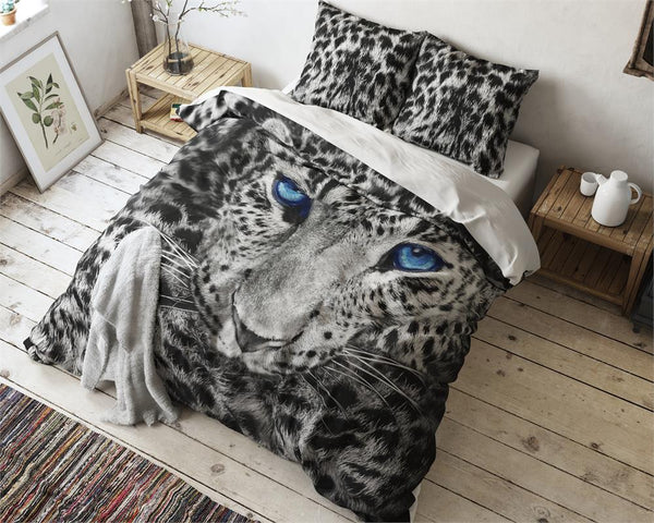 Posteljnina Cheetah Grey