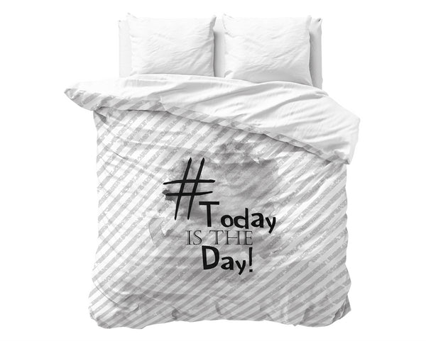 Posteljnina Today is the day - bela 6|3