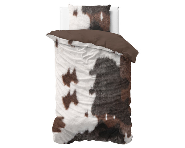 Posteljnina Fur - taupe