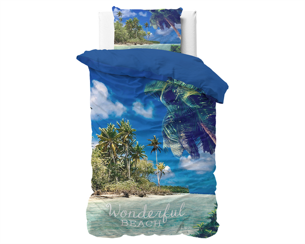 Posteljnina Wonderful beach - modra 7|3