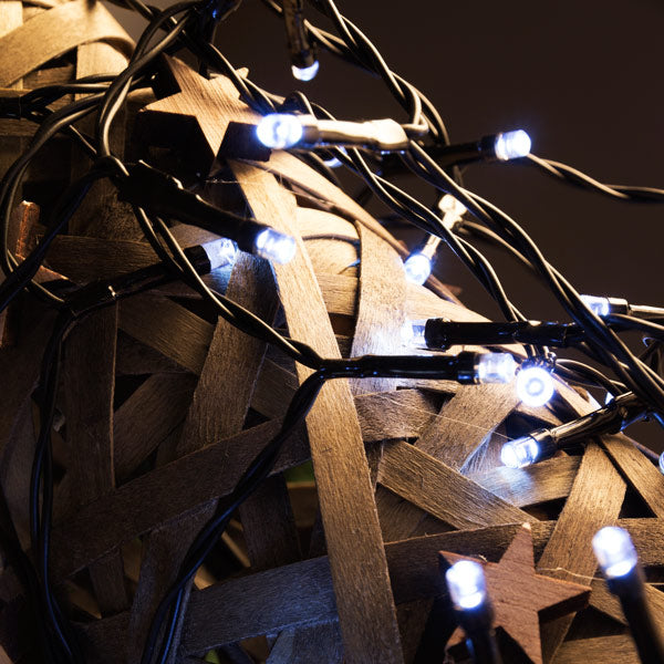 Bele novoletne lučke (240 LED)