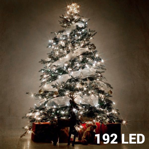 Bele Novoletne lučke (192 LED)